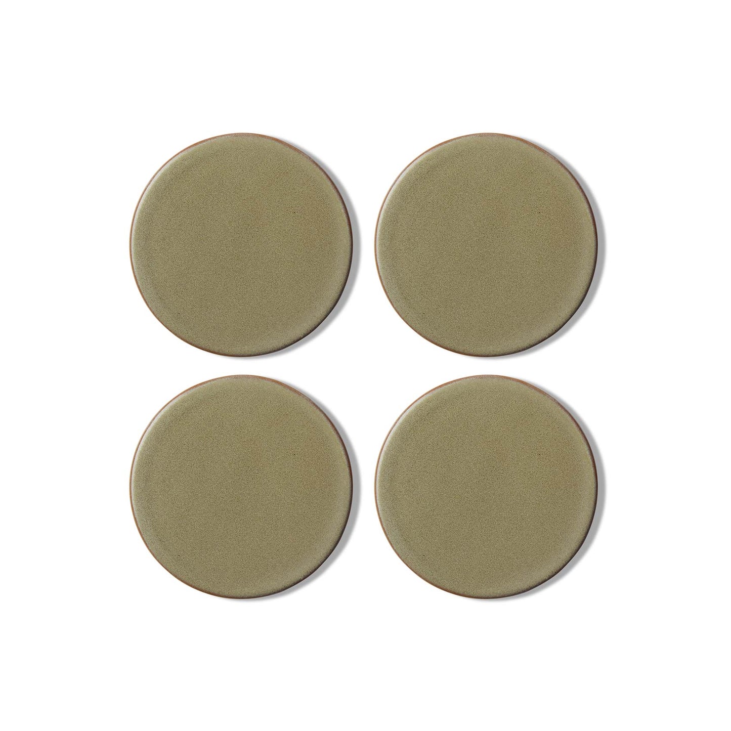 Ceramic Green Coaster - Set of 4