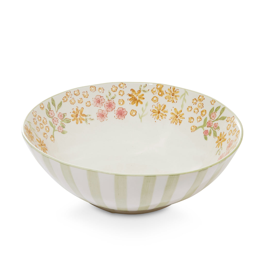 CAMILLE PINK/ GREEN LARGE BOWL
