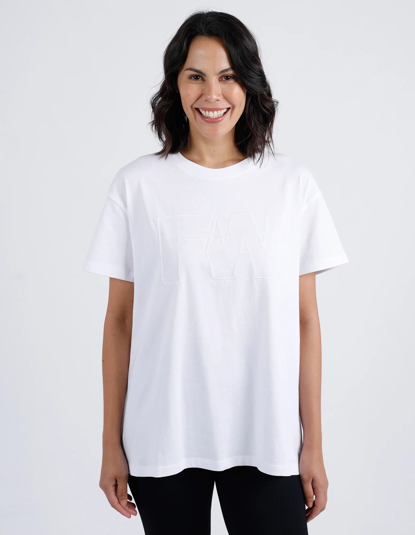 Embroidery White Tee