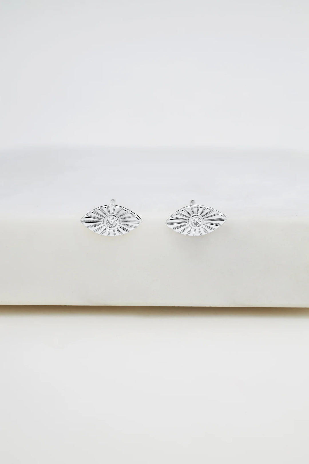 Evil Eye Stud Earring - 925 Silver