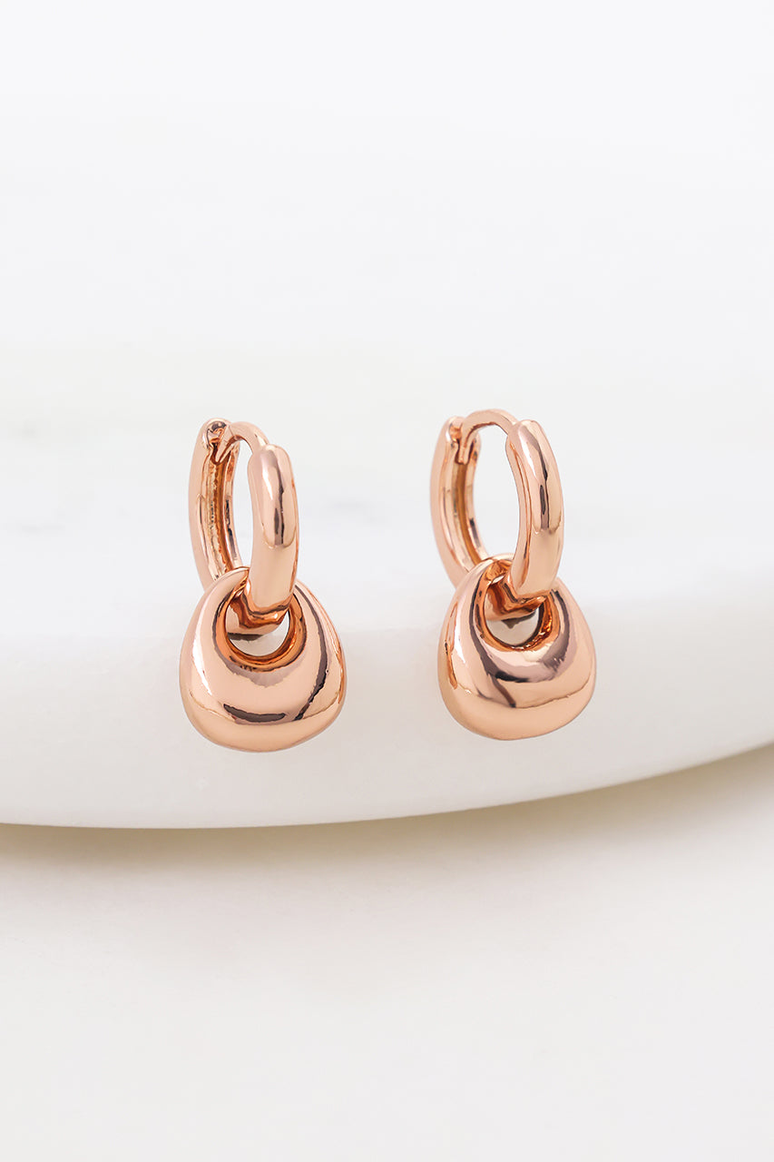 Sadie Hoops - Rose Gold