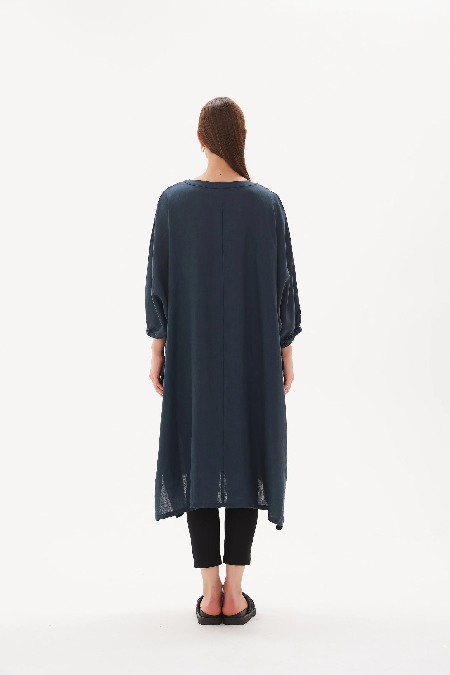 BILLOW POCKET RELAXED TUNIC-Dark Ocean