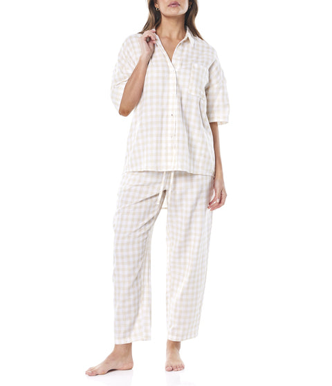 Myra Cotton Check Set