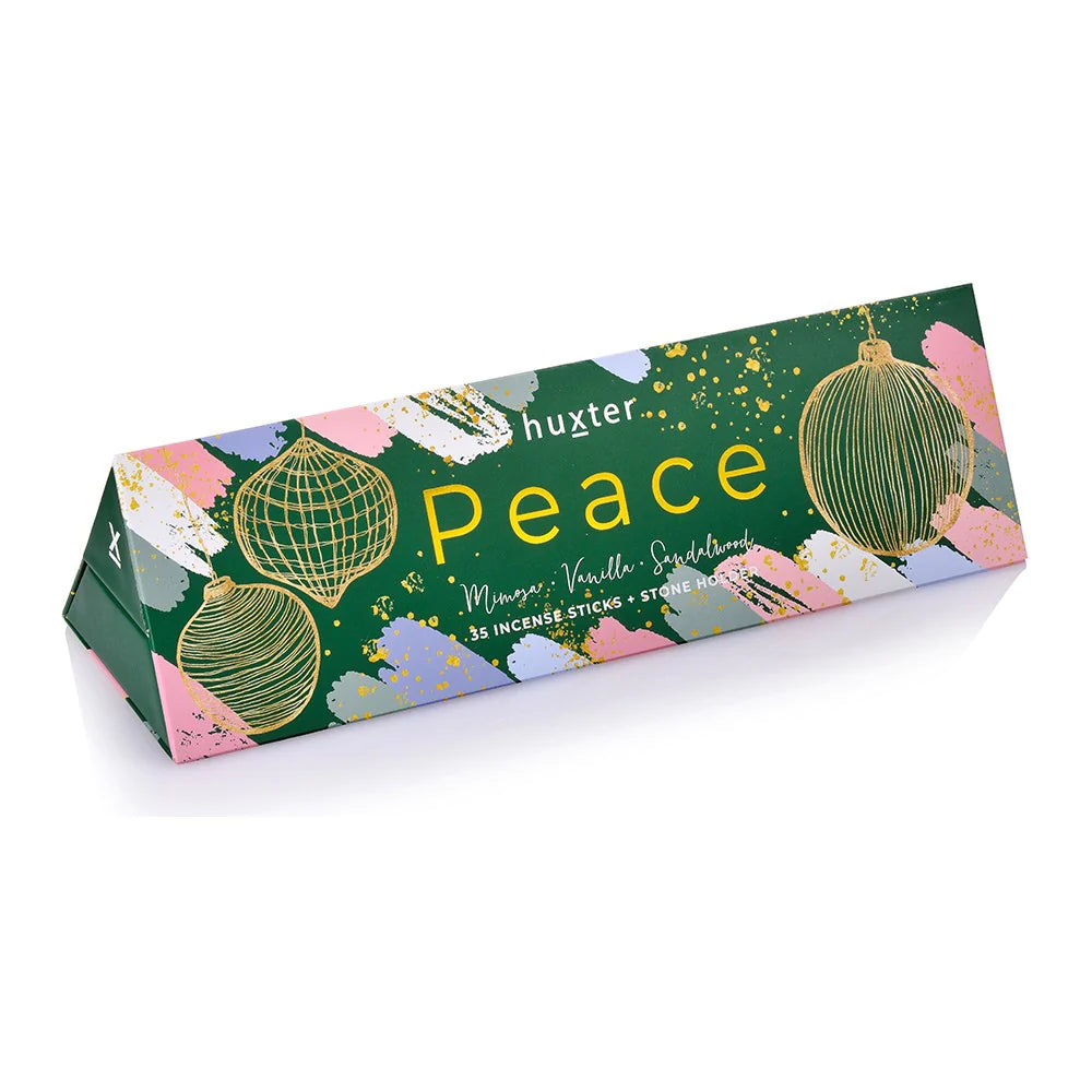 Incense Sticks 35 pack - Green Xmas Baubles - Peace