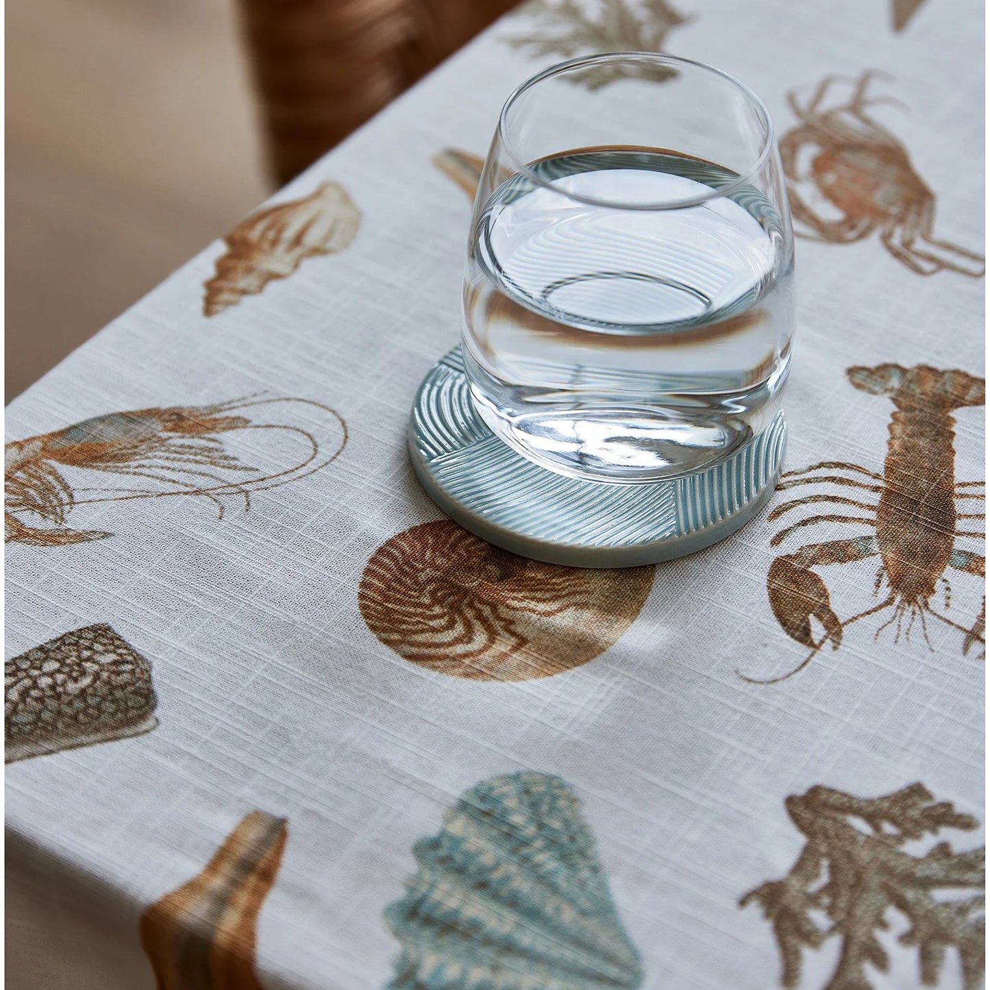 Ceramic Blue Wave Coaster - Set of 4