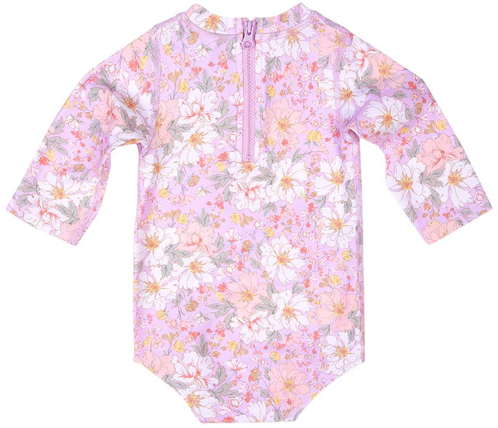 Swim Baby Onesie Long Sleeve Classic Dahlia