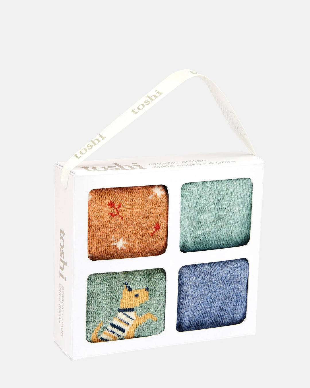 Organic Socks Gift Box Ankle - Assorted Sunshine