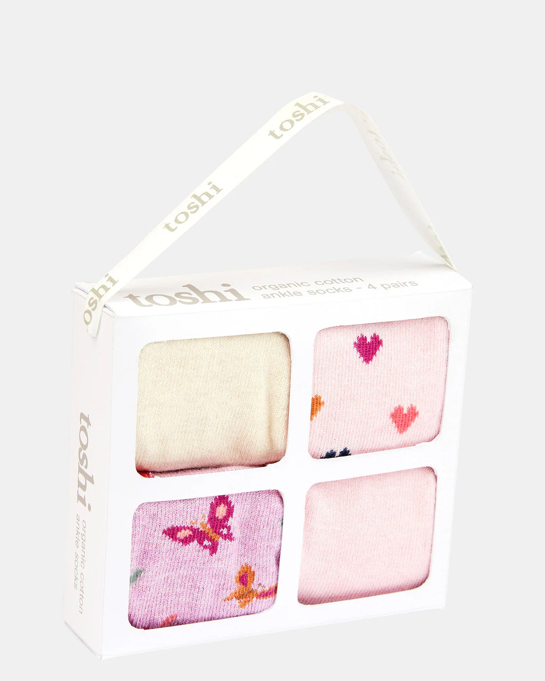 Organic Socks Gift Box Ankle - Assorted Sweetheart