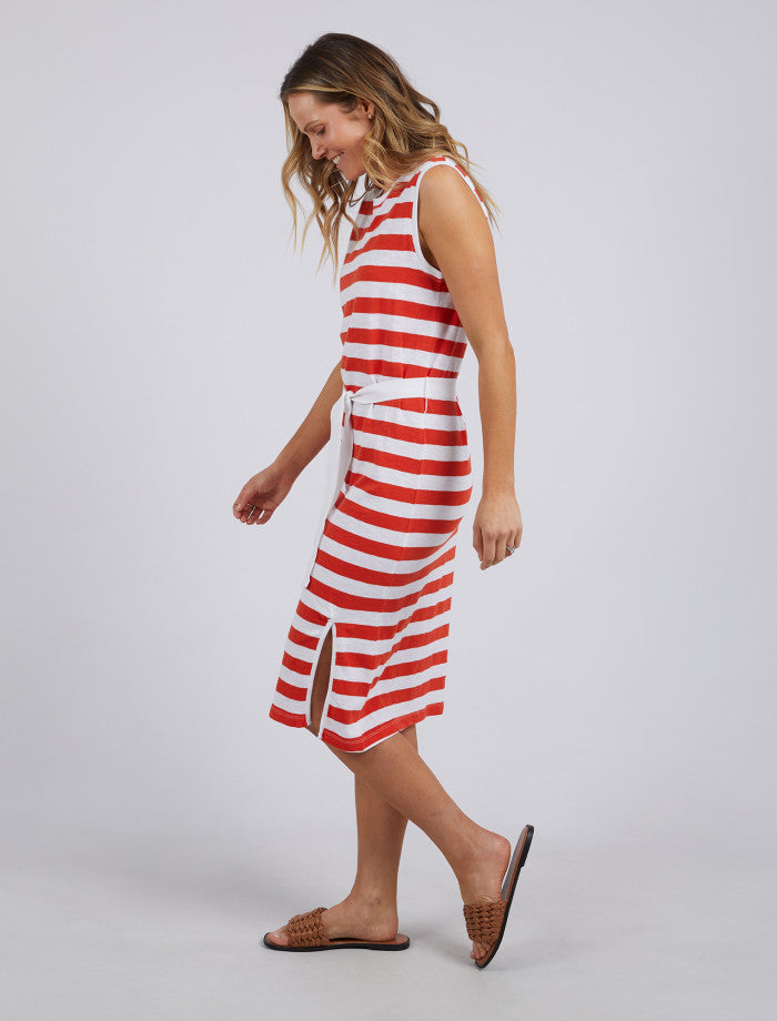 Bondi Stripe Dress - Orange