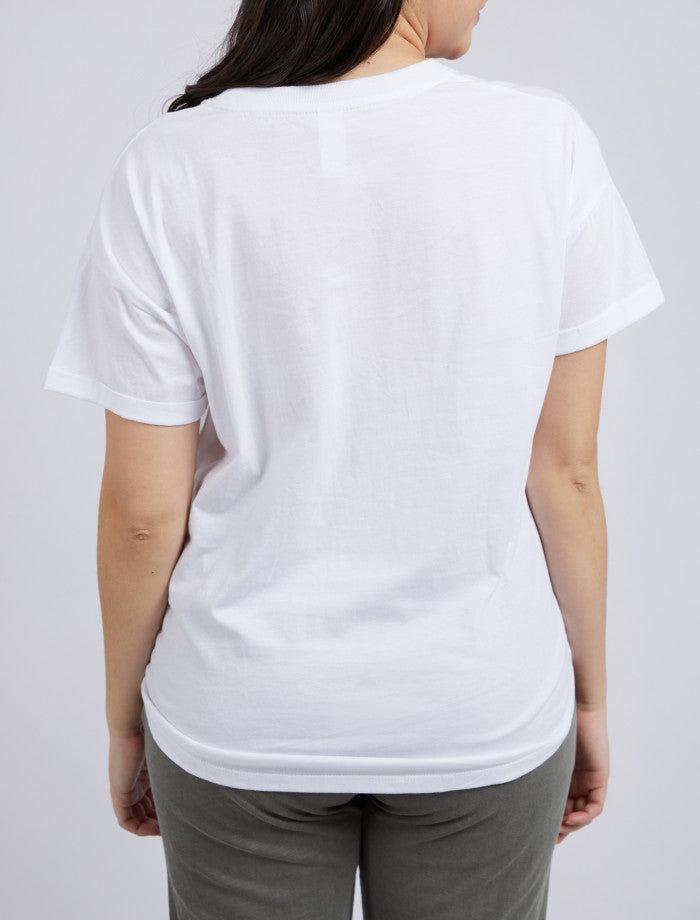 Halli Short Sleeve White Tee