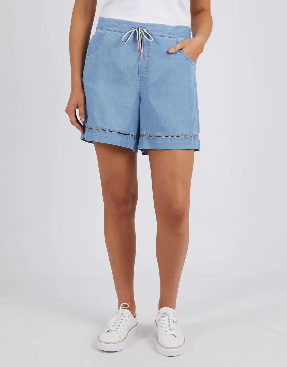 Astrid Chambray Short - Blue