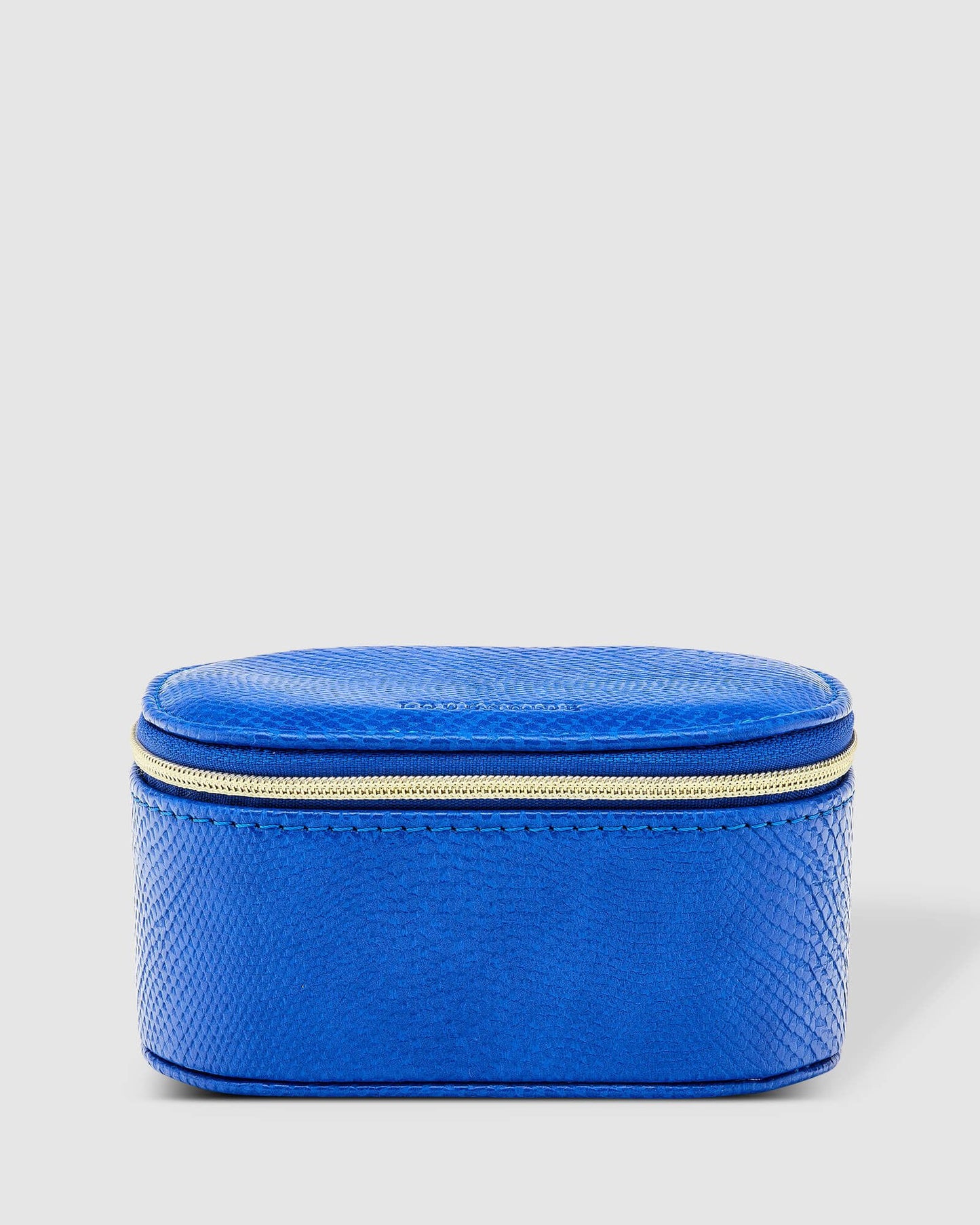 Olive Lizard Cobalt Jewellery Box | Louenhide