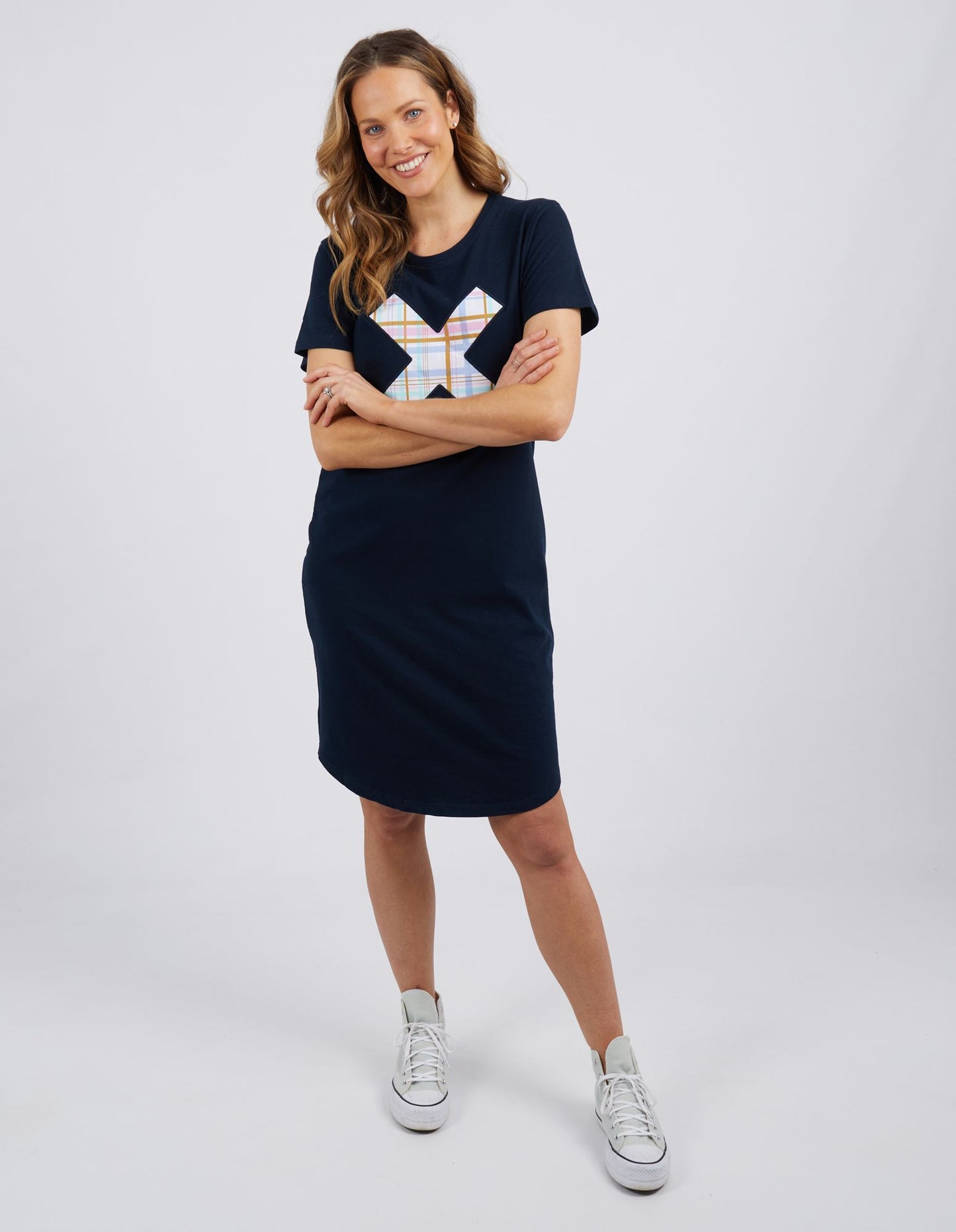 Cross Your Fingers Shirt Dress