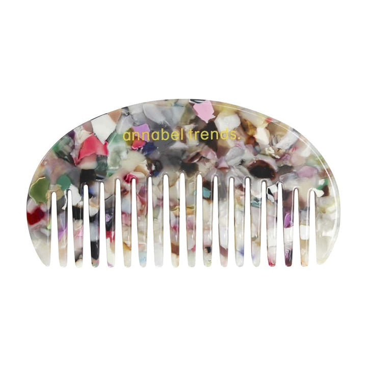 Tamed Hair Moon Shaped Comb