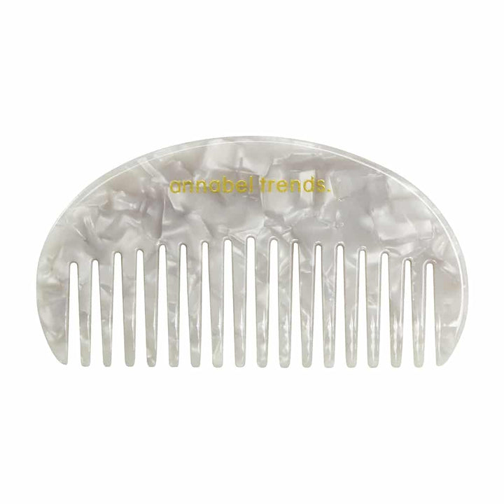 Tamed Hair Moon Shaped Comb
