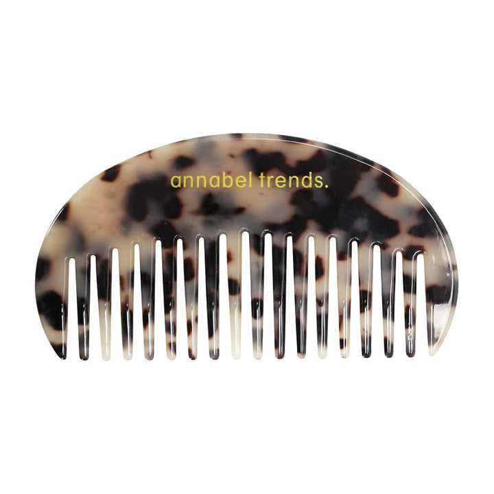 Tamed Hair Moon Shaped Comb