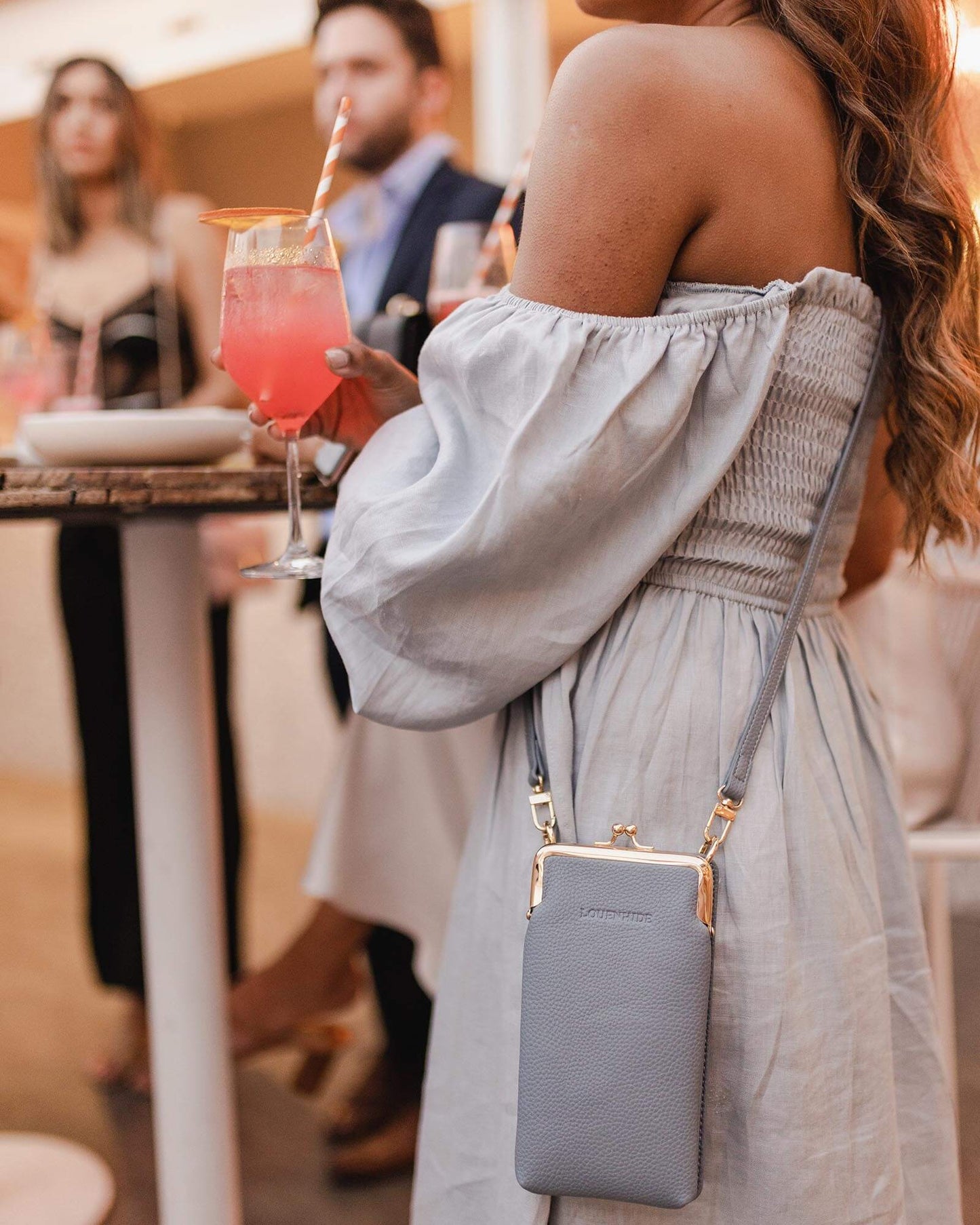 Billie Wedgewood Blue Crossbody Phone Bag