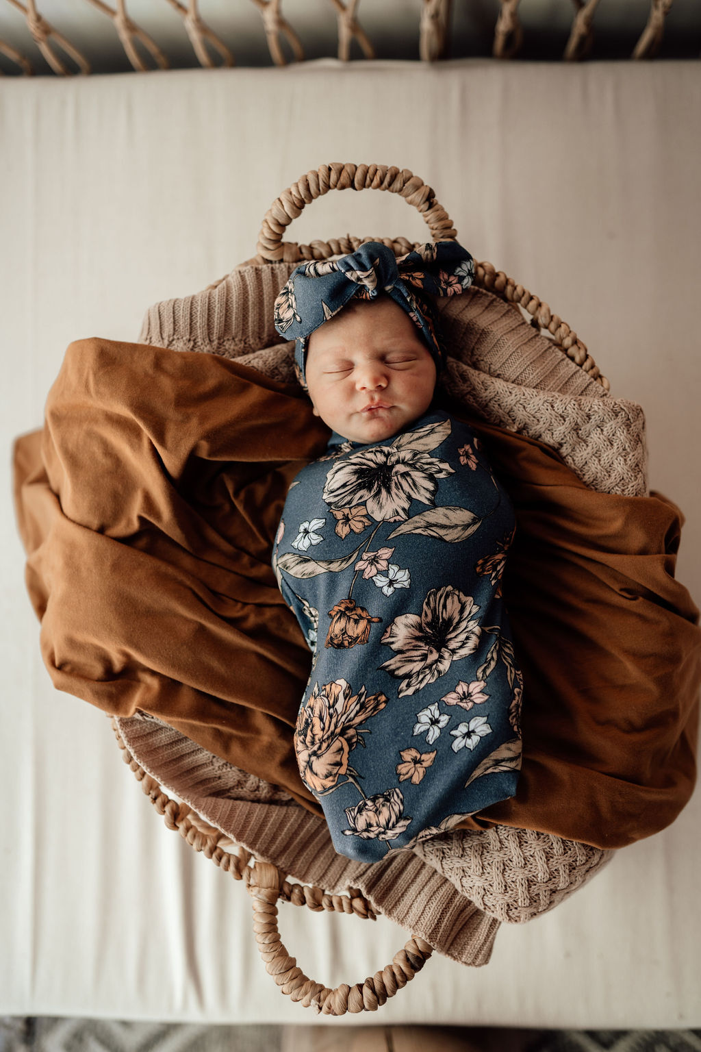 Belle Snuggle Swaddle & Topknot Set