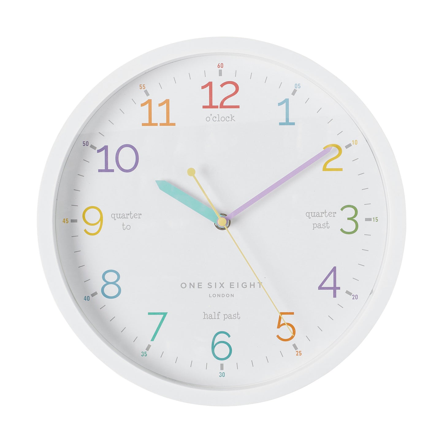 LEARN Wall Clock - White
