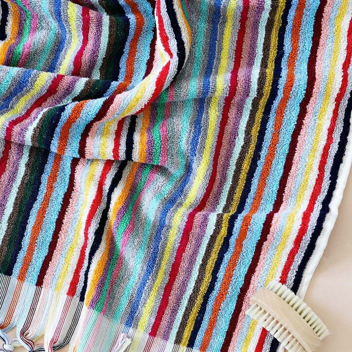 Turkish Cotton Bath Sheet - Vivid Lines | Miss April