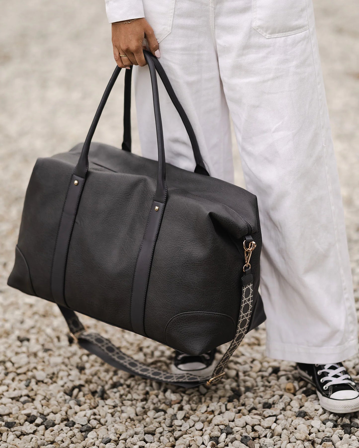 Alexis Smoke Ezra Strap Weekender Travel Bag