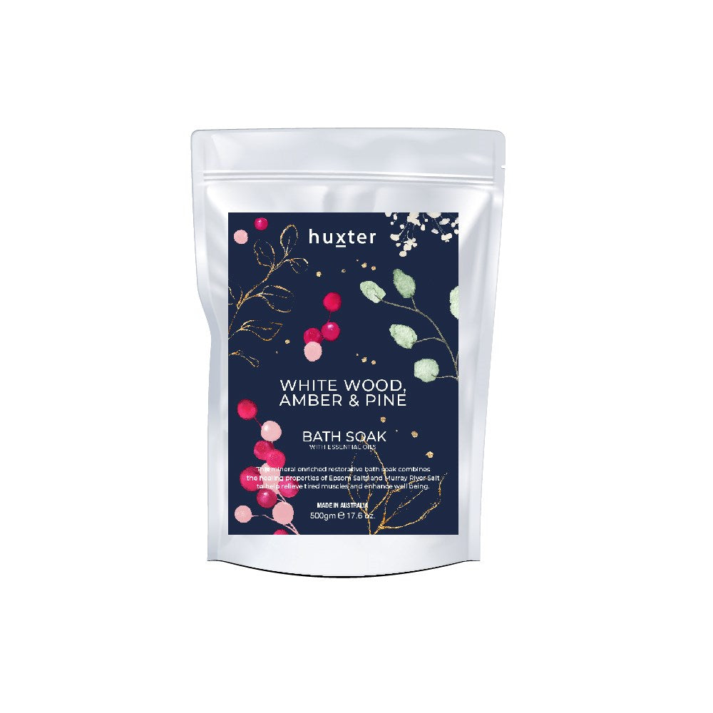 Bath Soak - Navy - White Wood, Amber & Pine 500gm