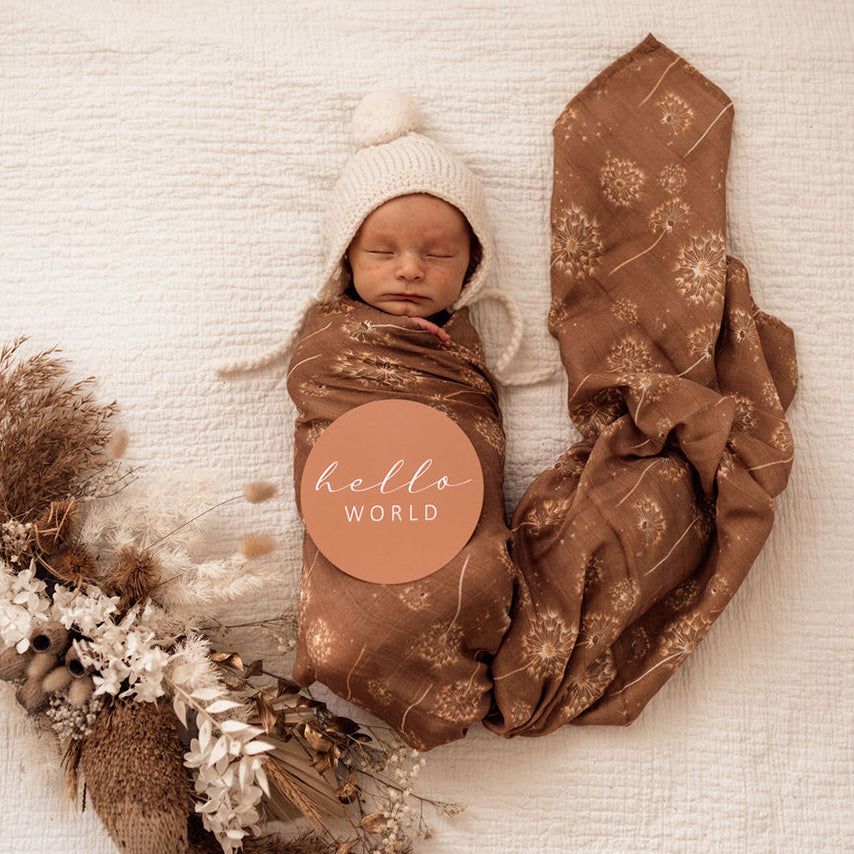 Organic Muslin Wrap - Dandelion
