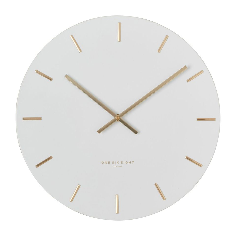 Luca Wall Clock 30cm - White
