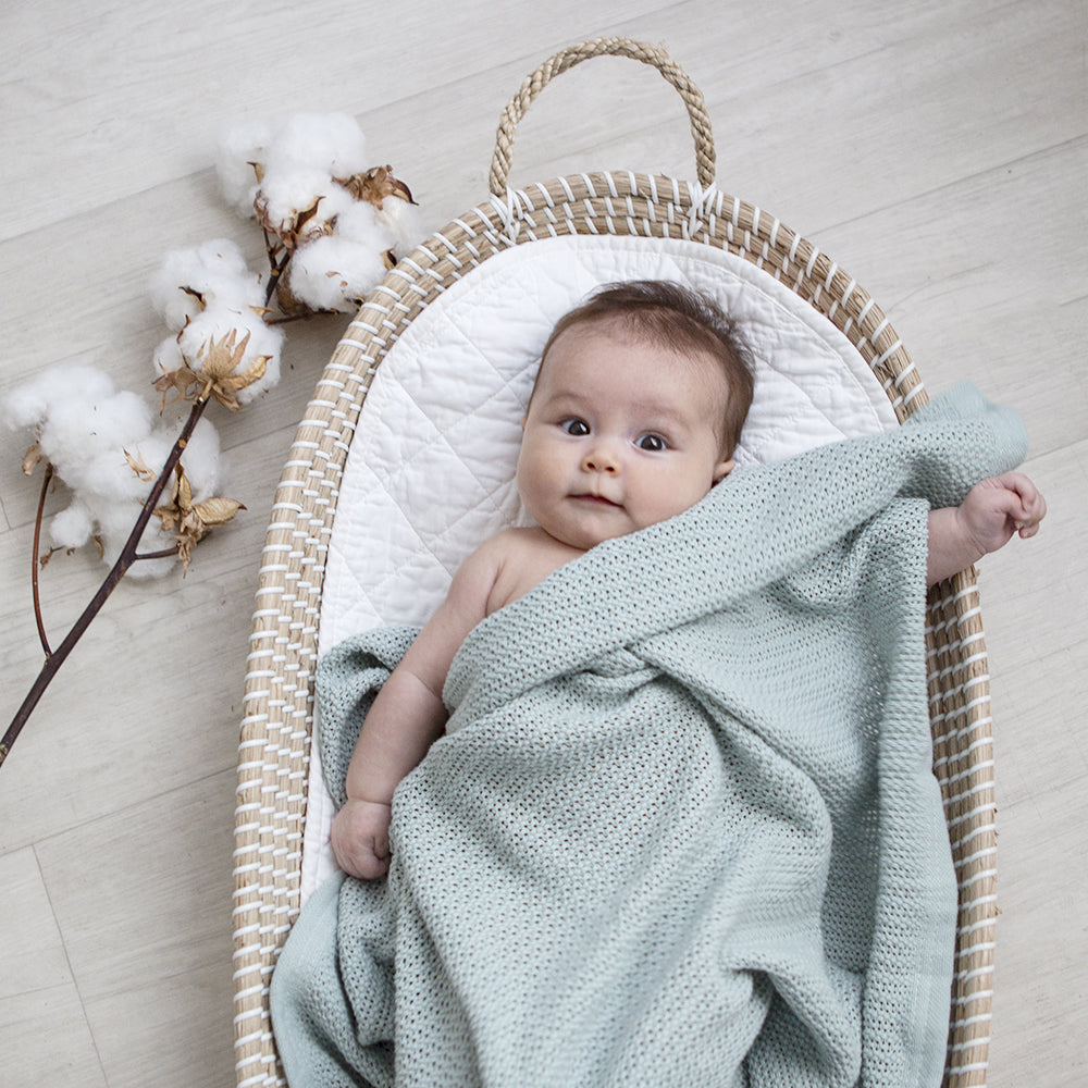 Organic Bassinet/Cradle Cellular Blankets