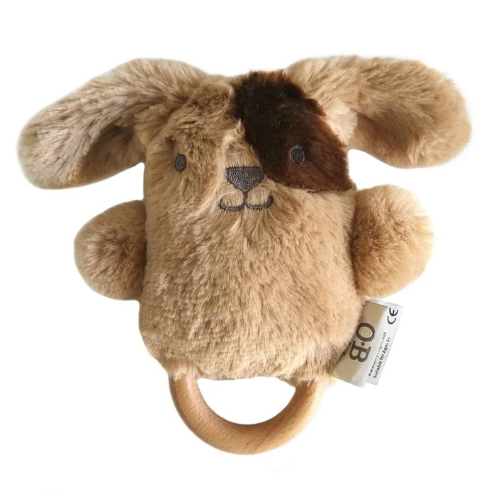 Dave Dog Soft Rattle Toy