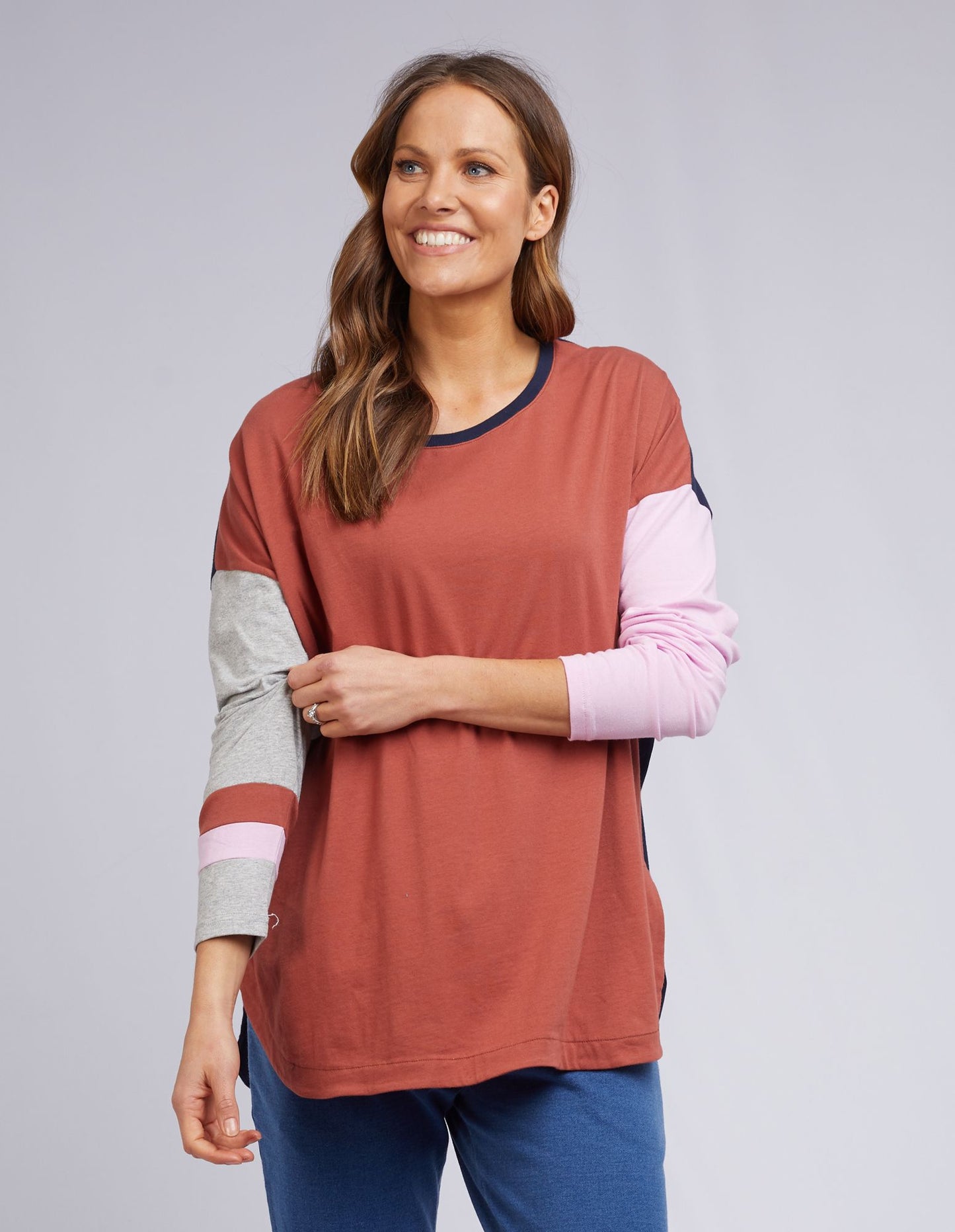 Amara Long Sleeve Tee - Rust