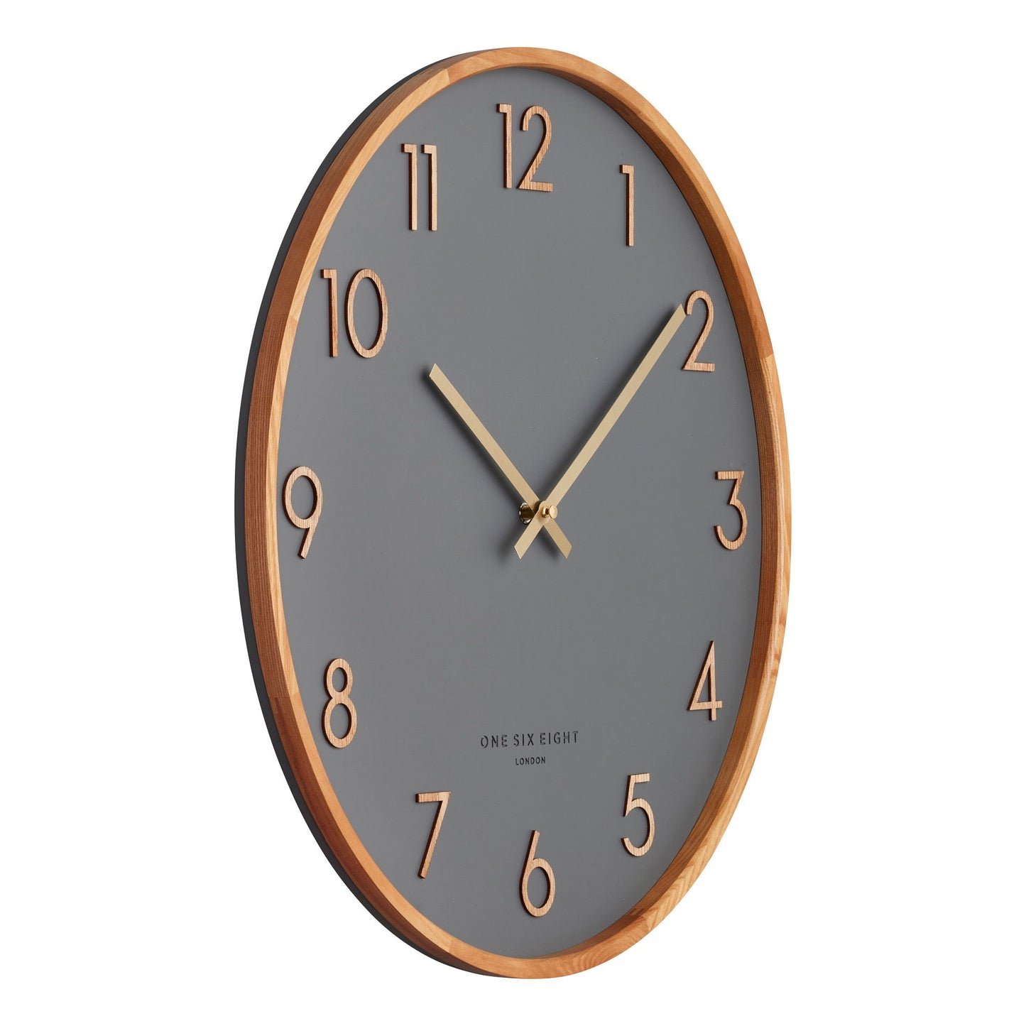 Scarlett Wall Clock 35cm - Charcoal