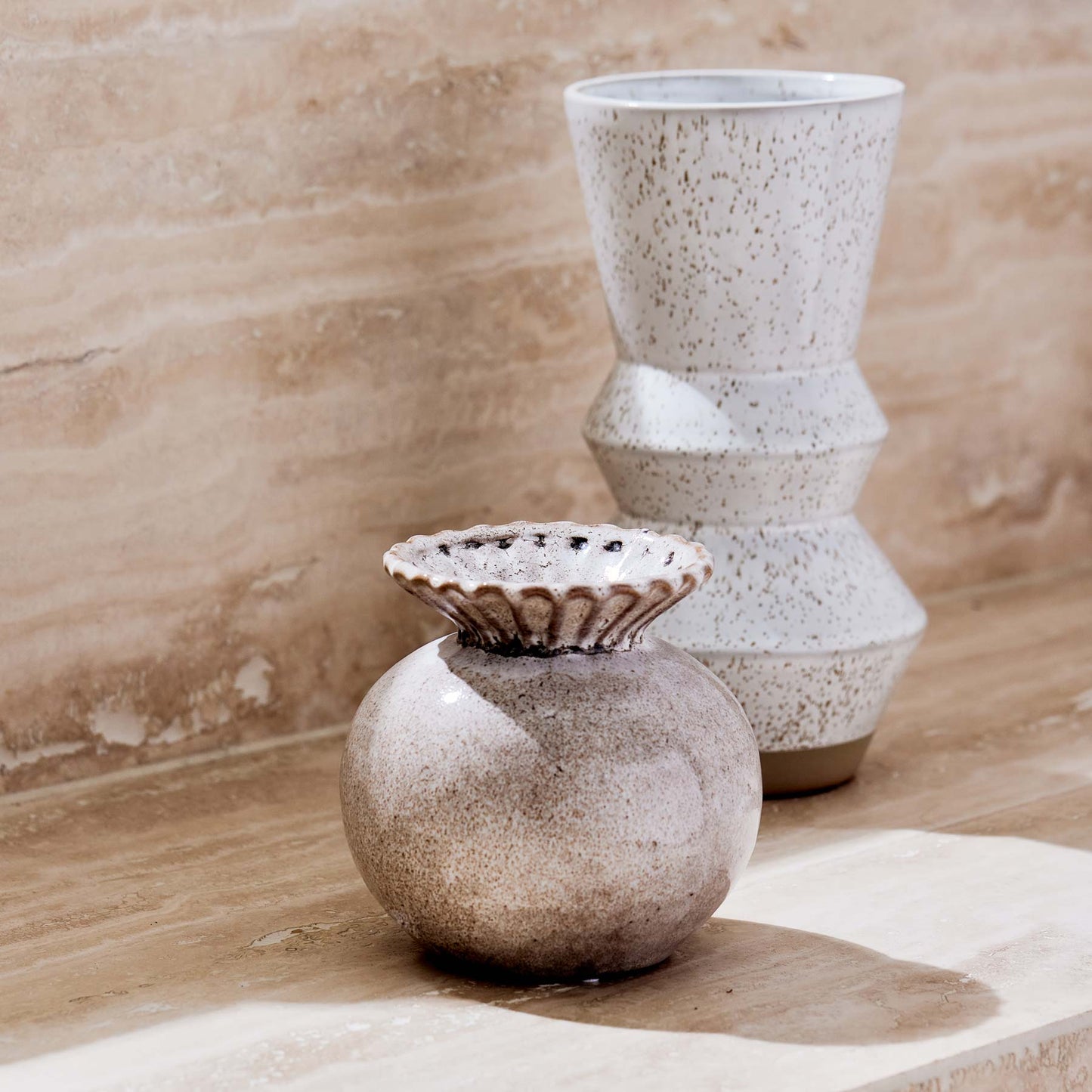 Totem Speckle Glazed Vases