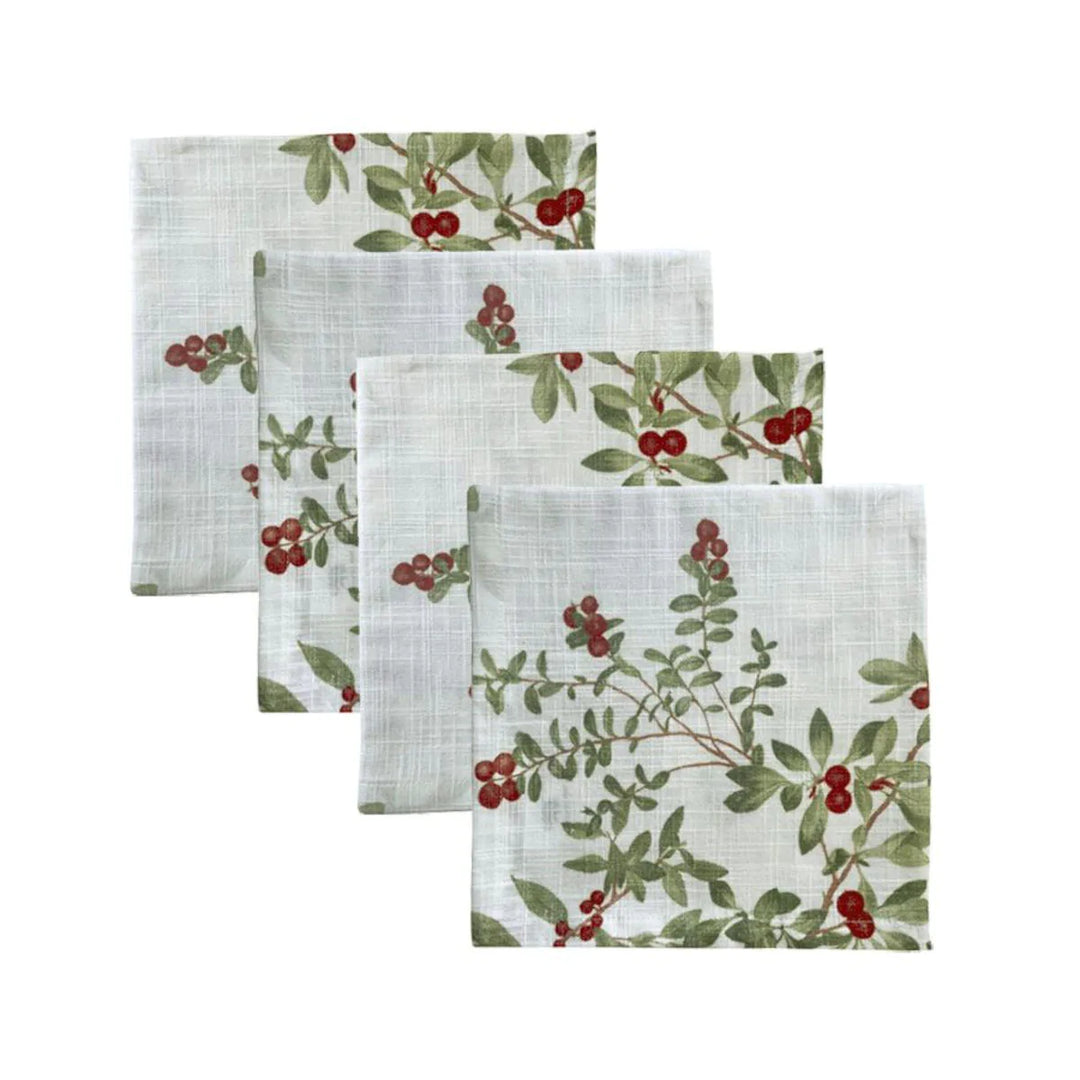 Festive Berry Napkin Set of 4