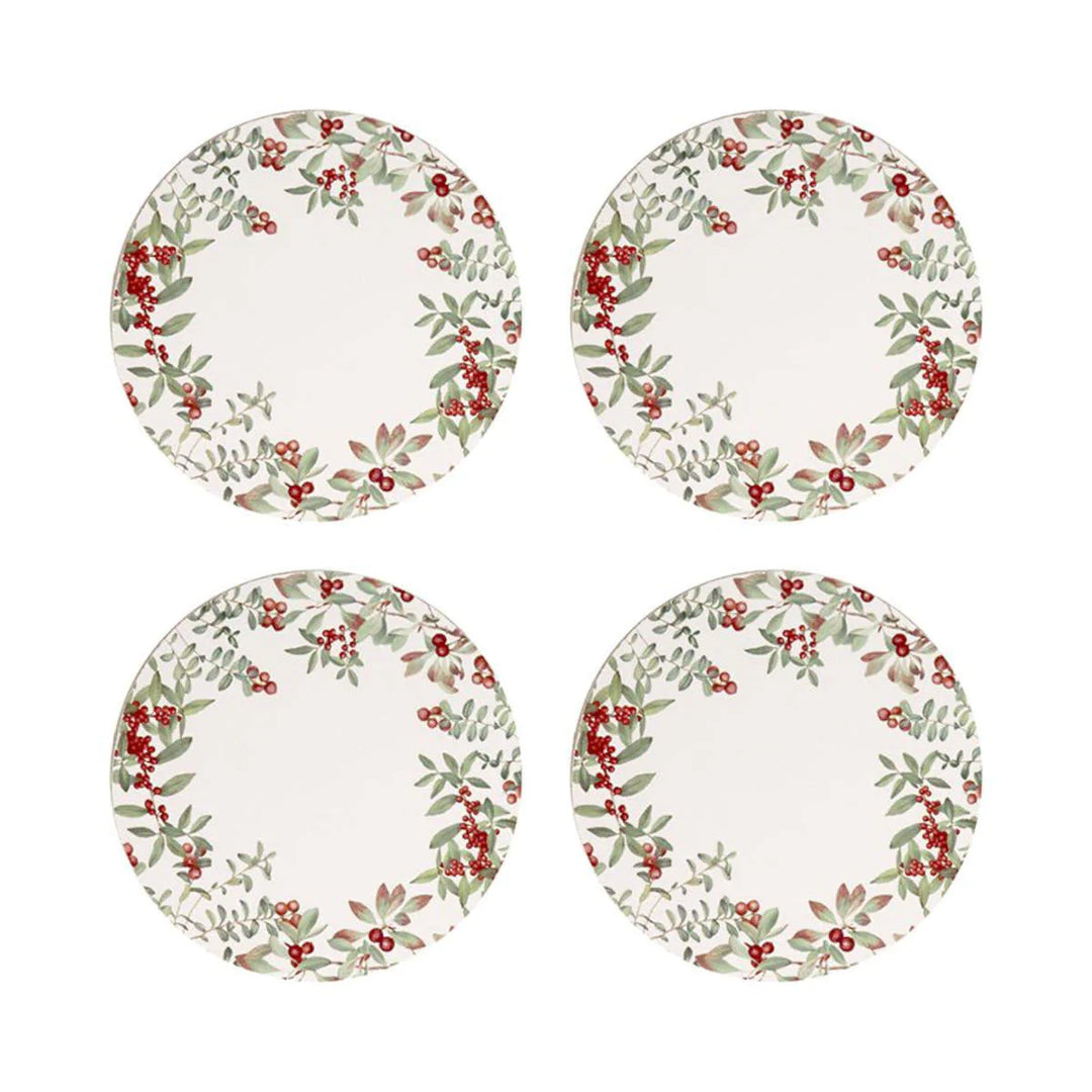 Festive Berry Round Coaster Set of 4