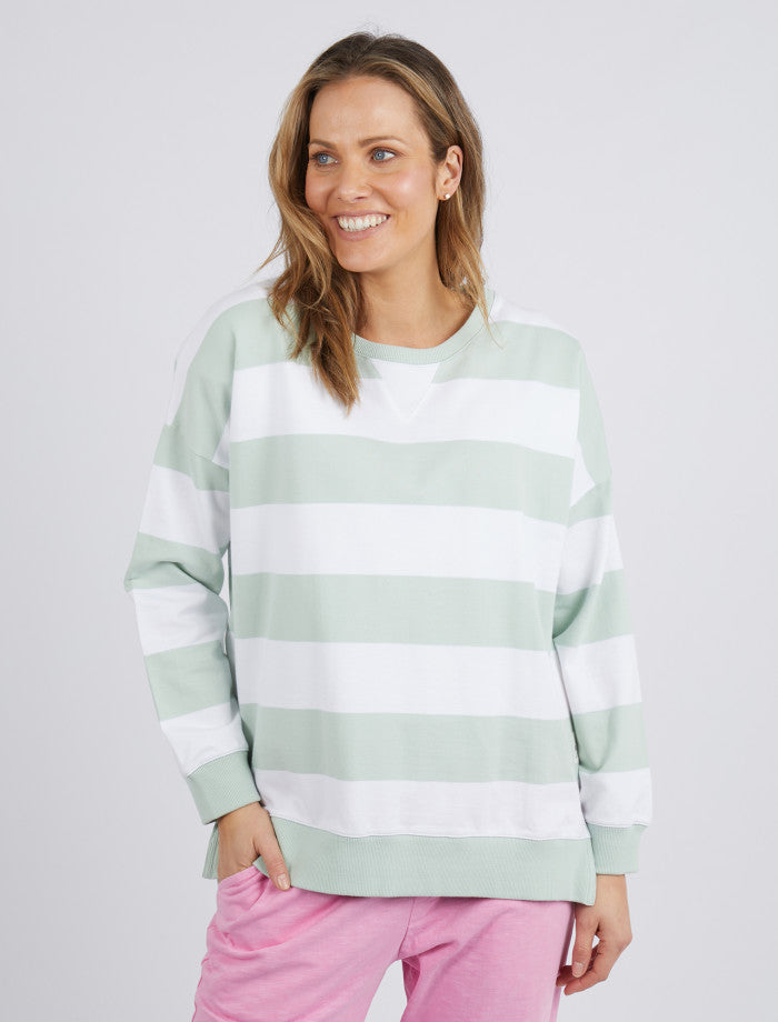 Billie Block Stripe Crew