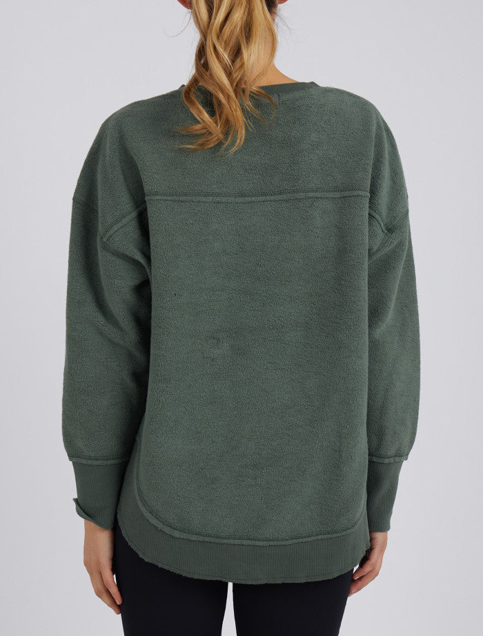 Khaki Cozy Simplified Crew