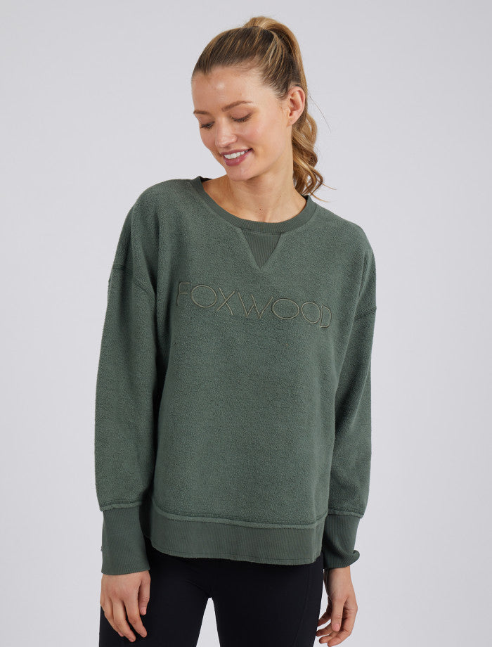 Khaki Cozy Simplified Crew