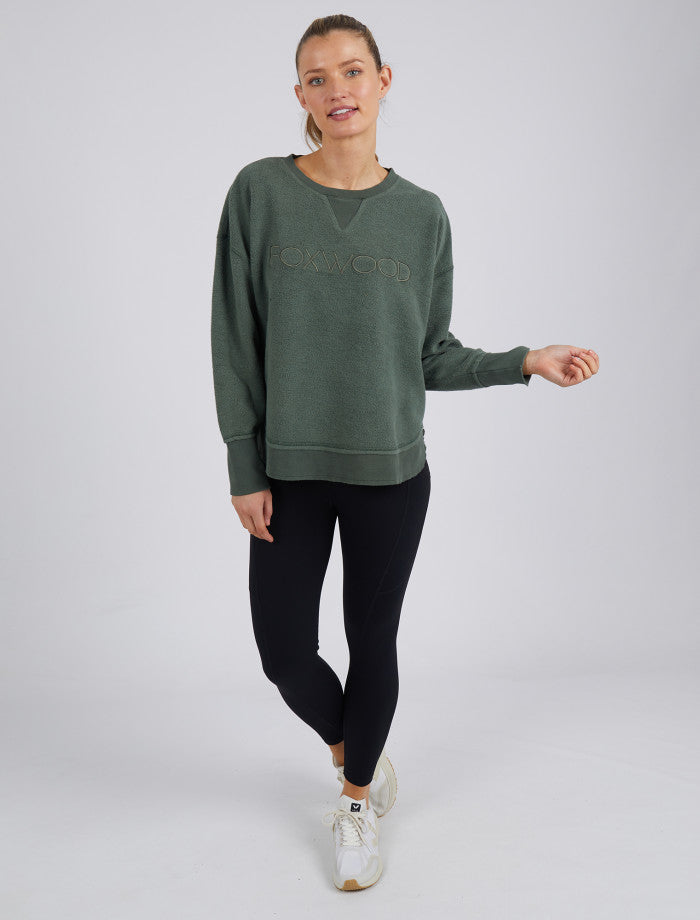 Khaki Cozy Simplified Crew