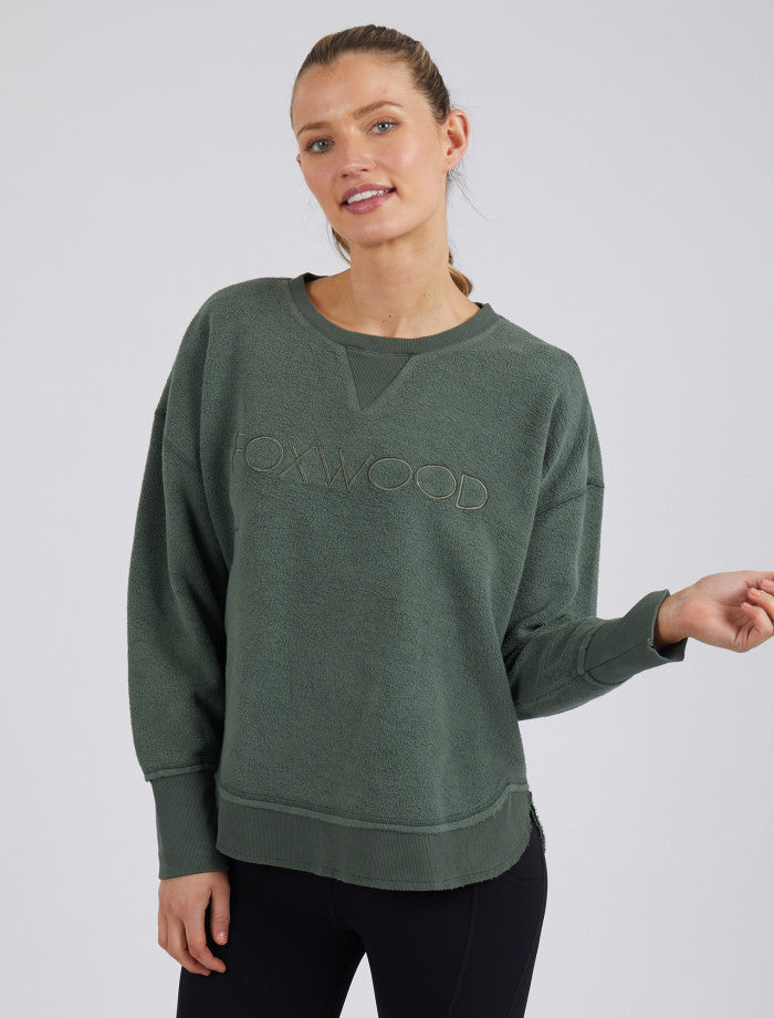 Khaki Cozy Simplified Crew