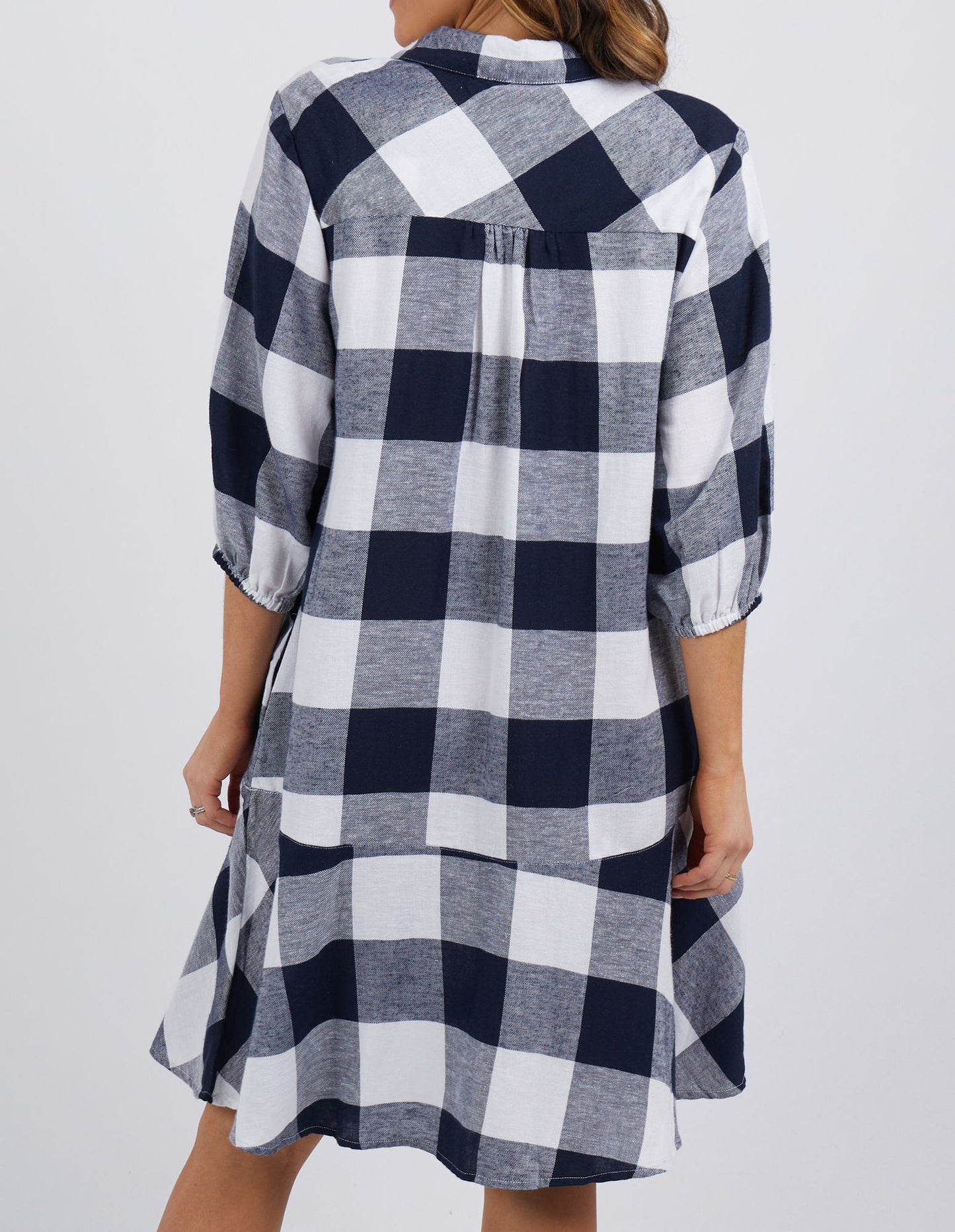 Willow Navy Check Dress