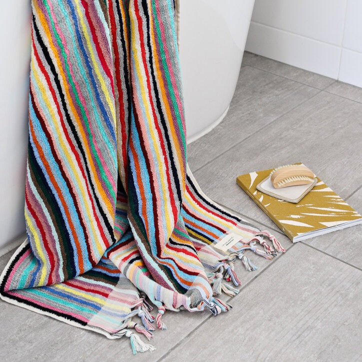 Turkish Cotton Bath Sheet - Vivid Lines | Miss April