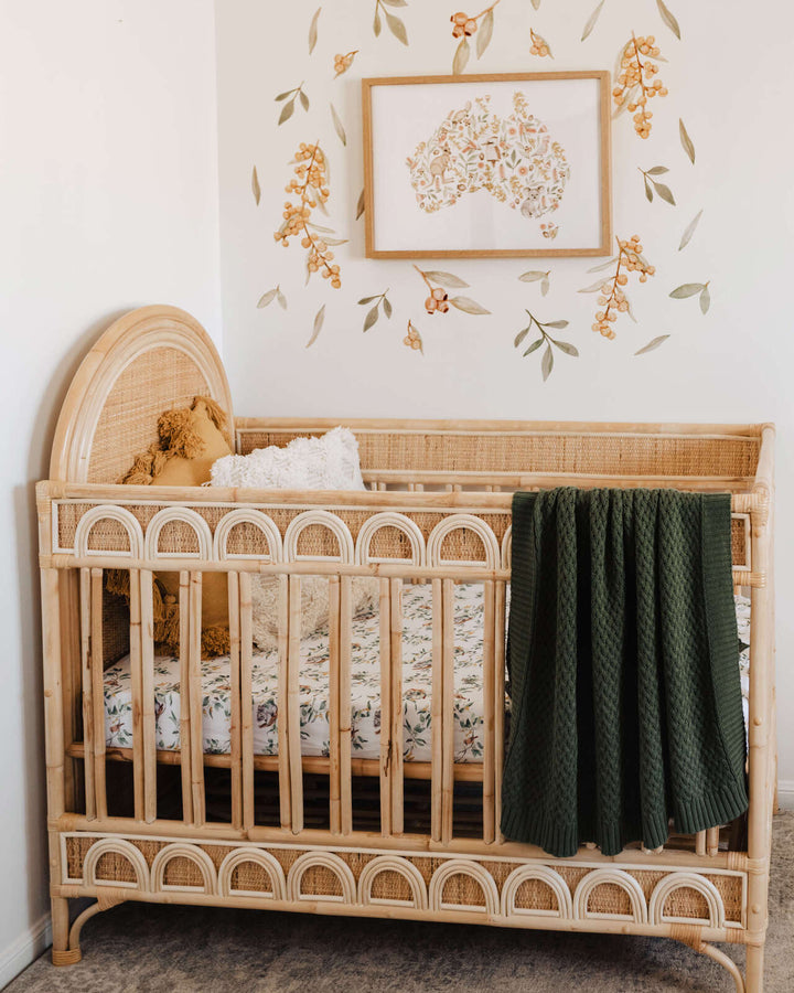 Eucalypt Fitted Cot Sheet