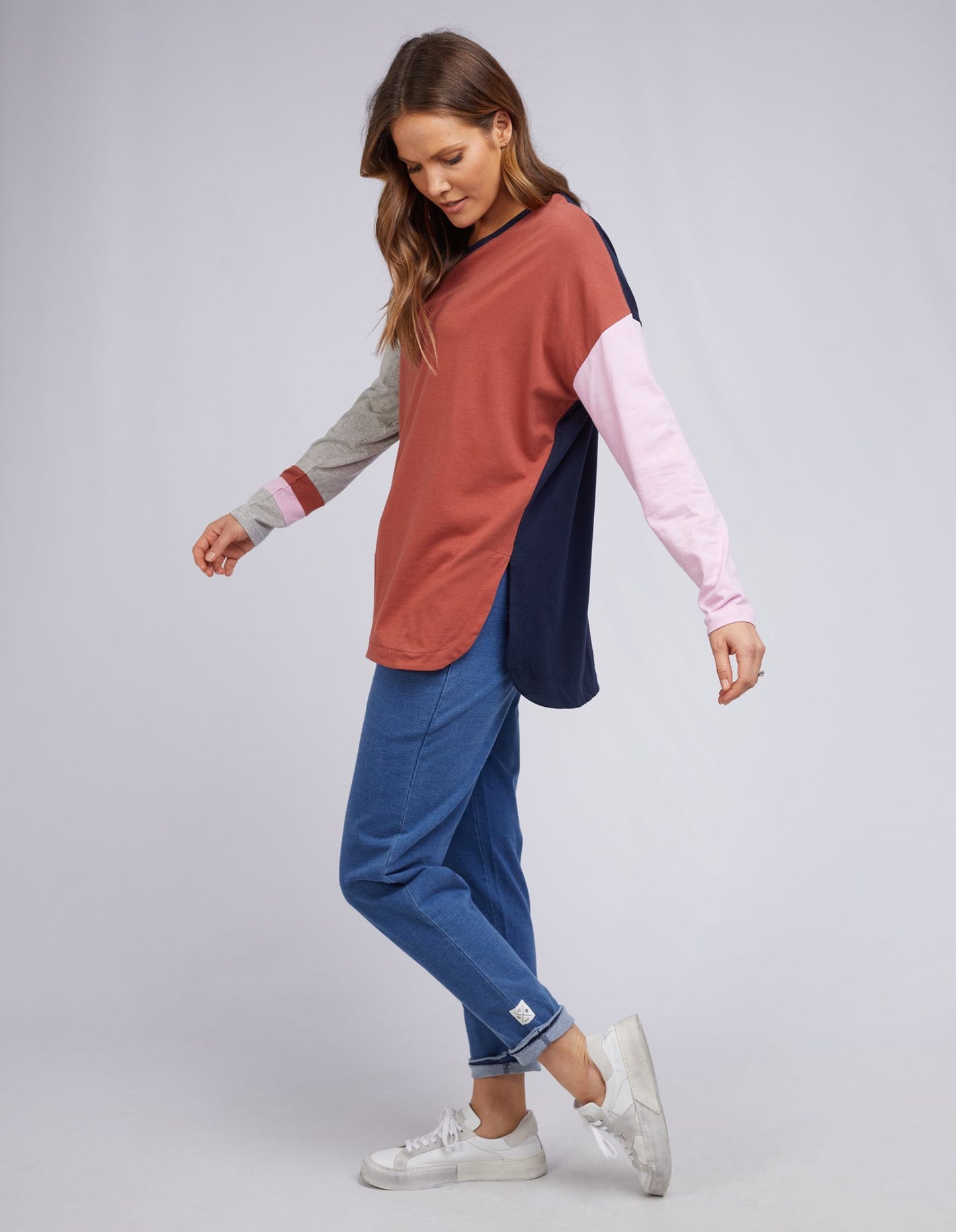 Amara Long Sleeve Tee - Rust