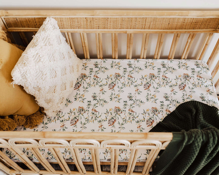 Eucalypt Fitted Cot Sheet