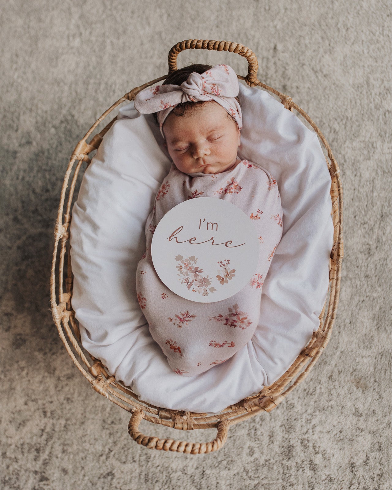 Esther Snuggle Swaddle & Topknot Set