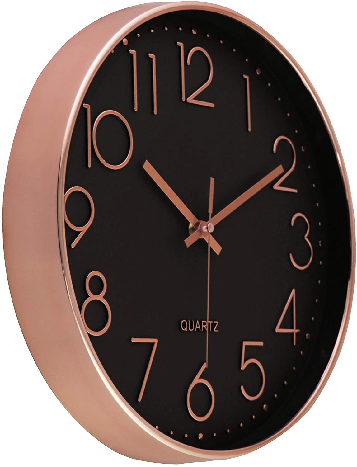 Lexi Black / Rose Gold 30cm Silent Wall Clock