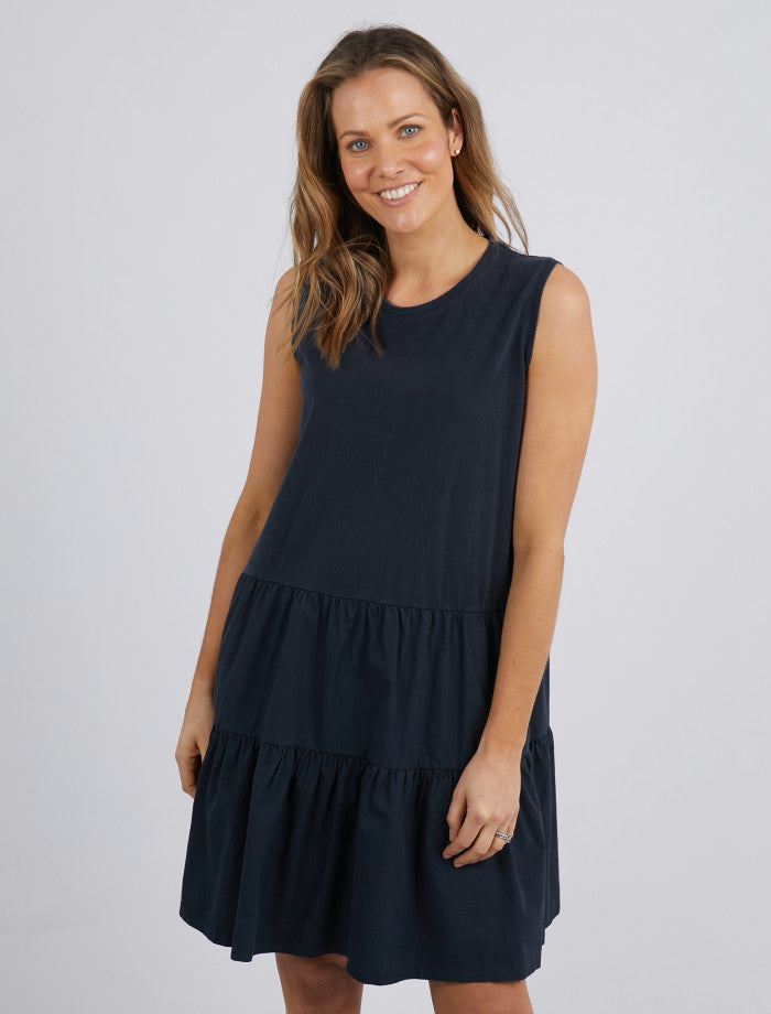 Jojo Navy Sleeveless Dress