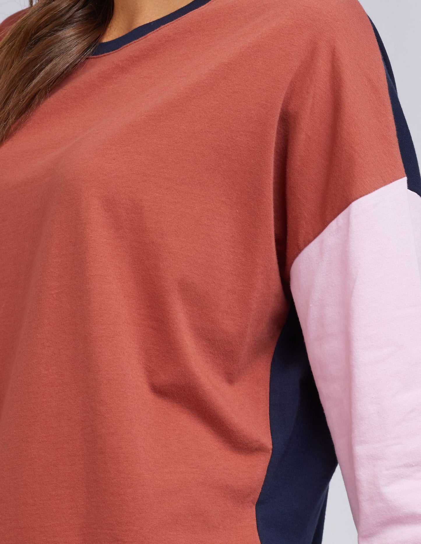 Amara Long Sleeve Tee - Rust