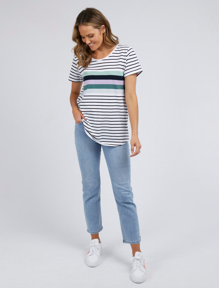 River Stripe Short Sleeve Top